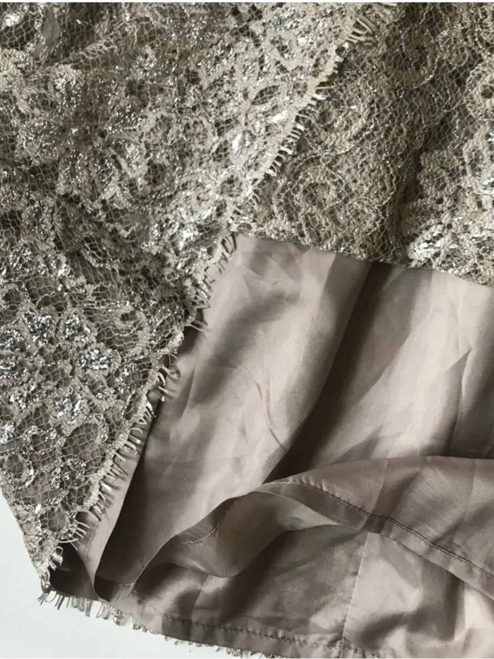 J.Crew “Sparkler” Metallic Lace Holida Mini Skirt